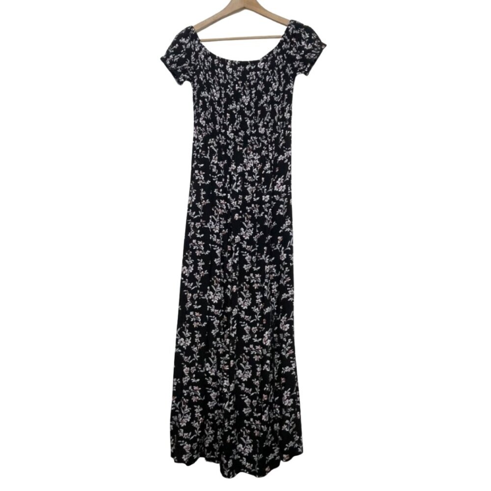 UNBRANDED | Women's Off the Shoulder Floral Romantic Maxi Dress | Size L